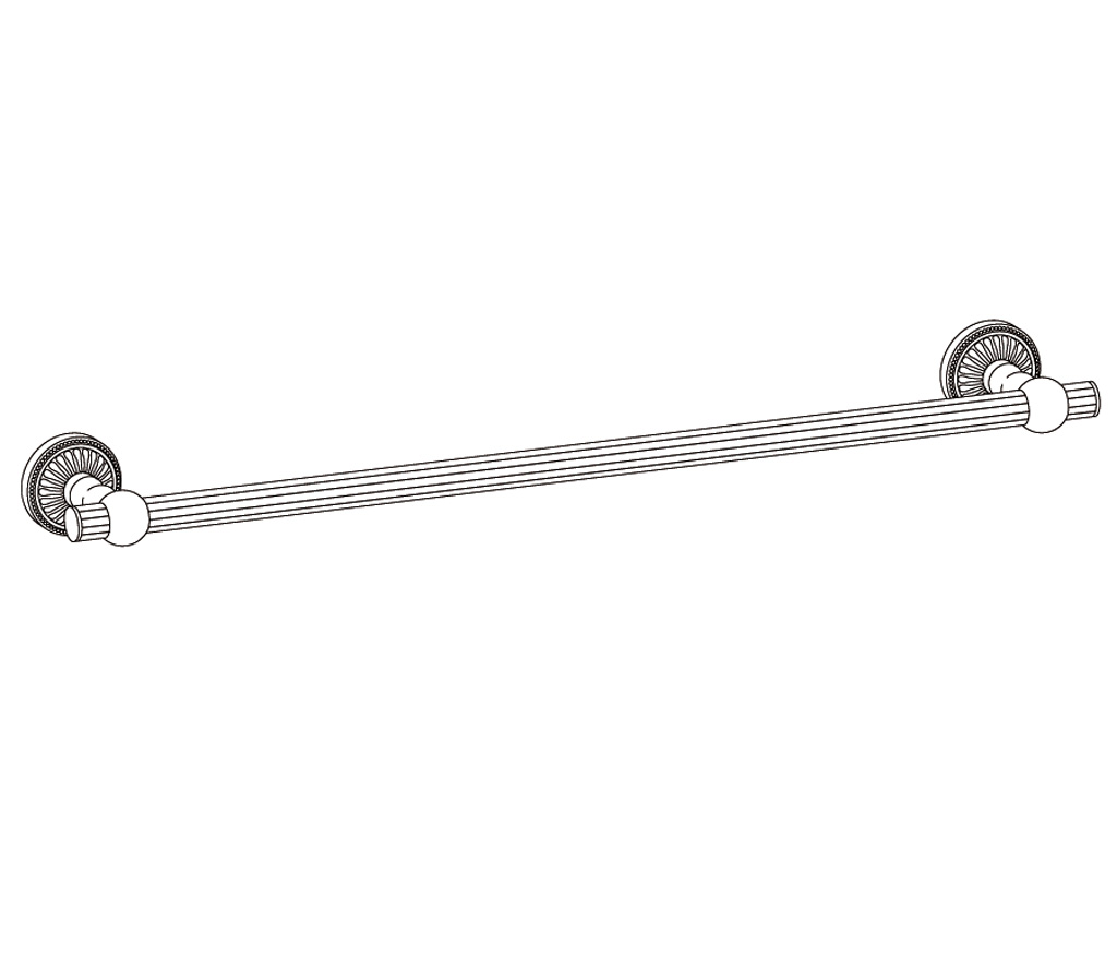 C40-508 Wall mounted single towel bar