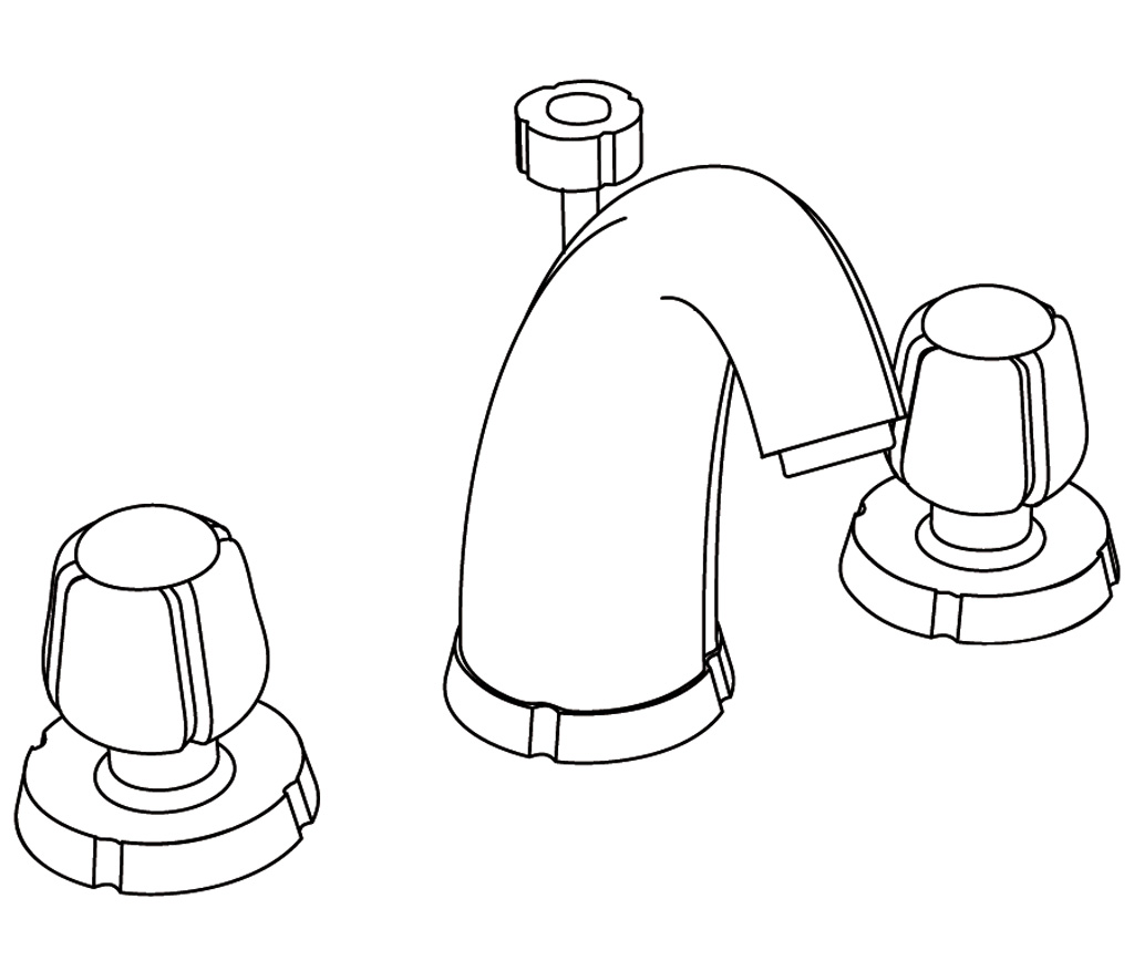 C41-1301 3-hole basin mixer