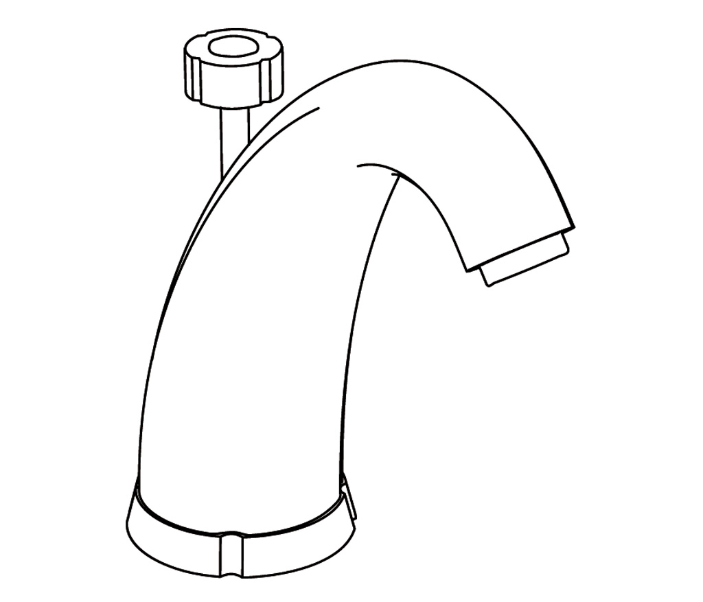 C41-1S1 Basin spout, rim mounted