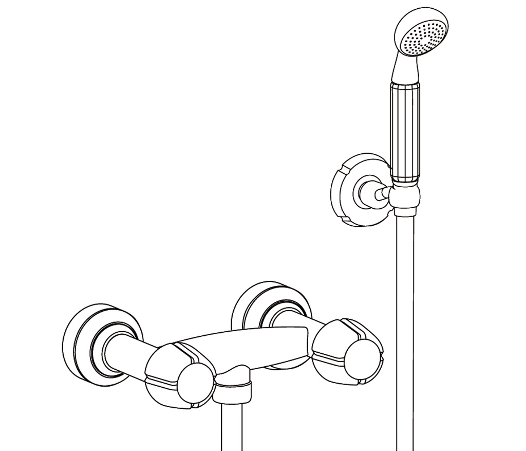 C41-2201 Wall mounted shower mixer