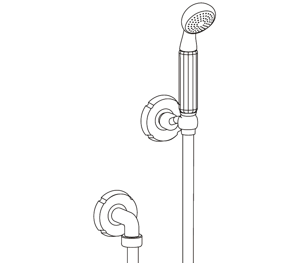 C41-2212 Douchette avec crochet fixe