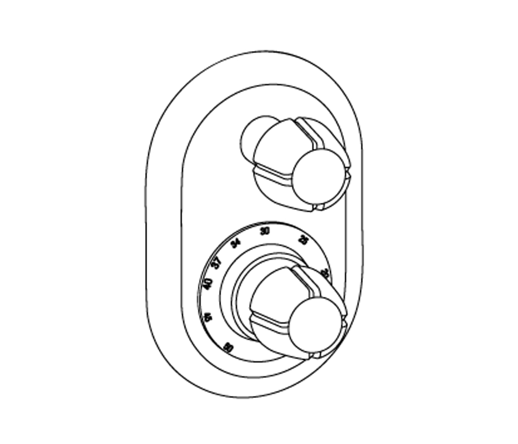 C41-2R21 Oval trim set for T21