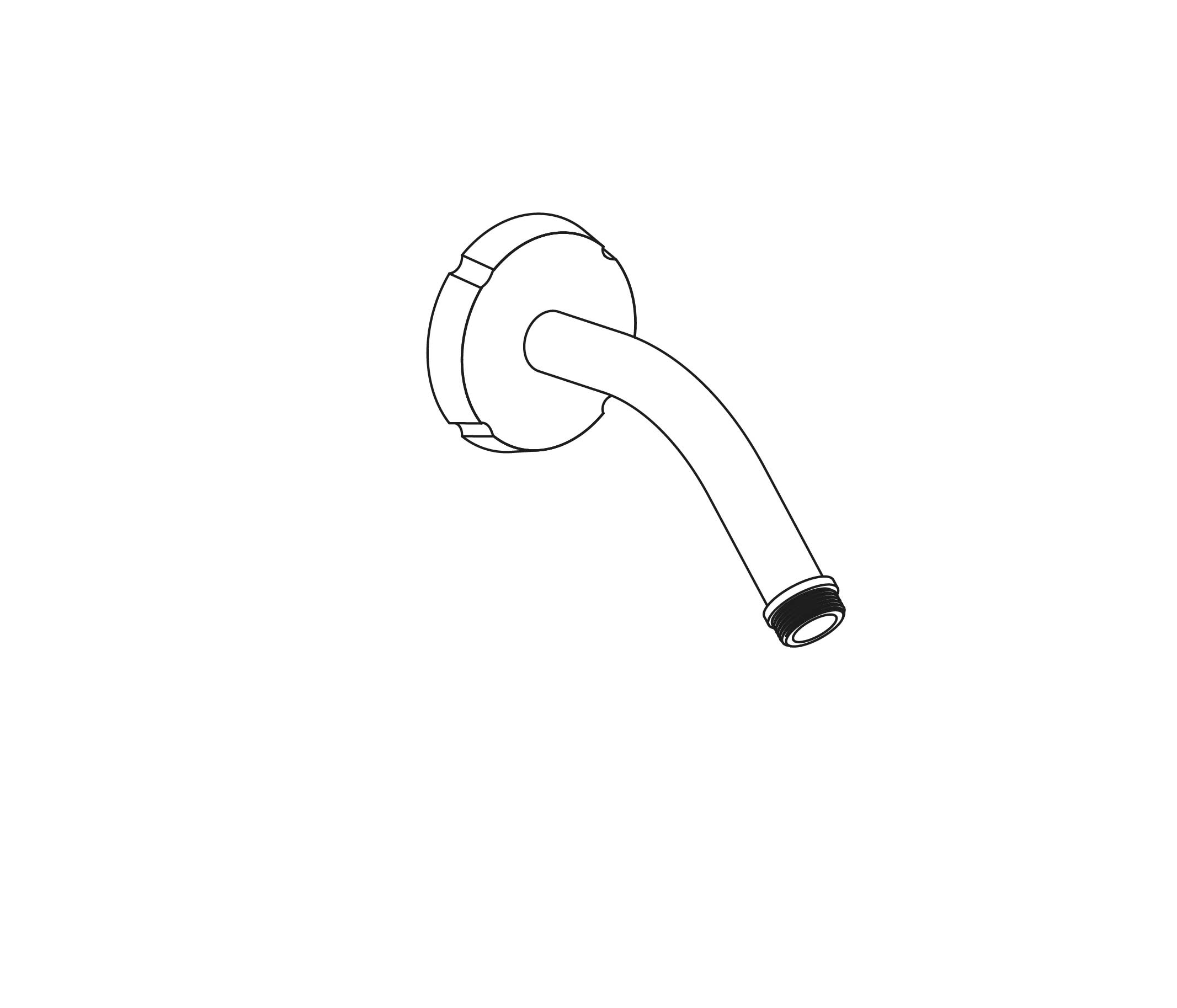 C41-2W120 Bras de douche mural 120 mm