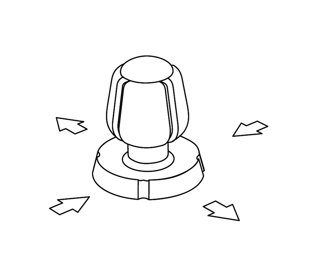 C41-334 Rim mounted 4-way diverter