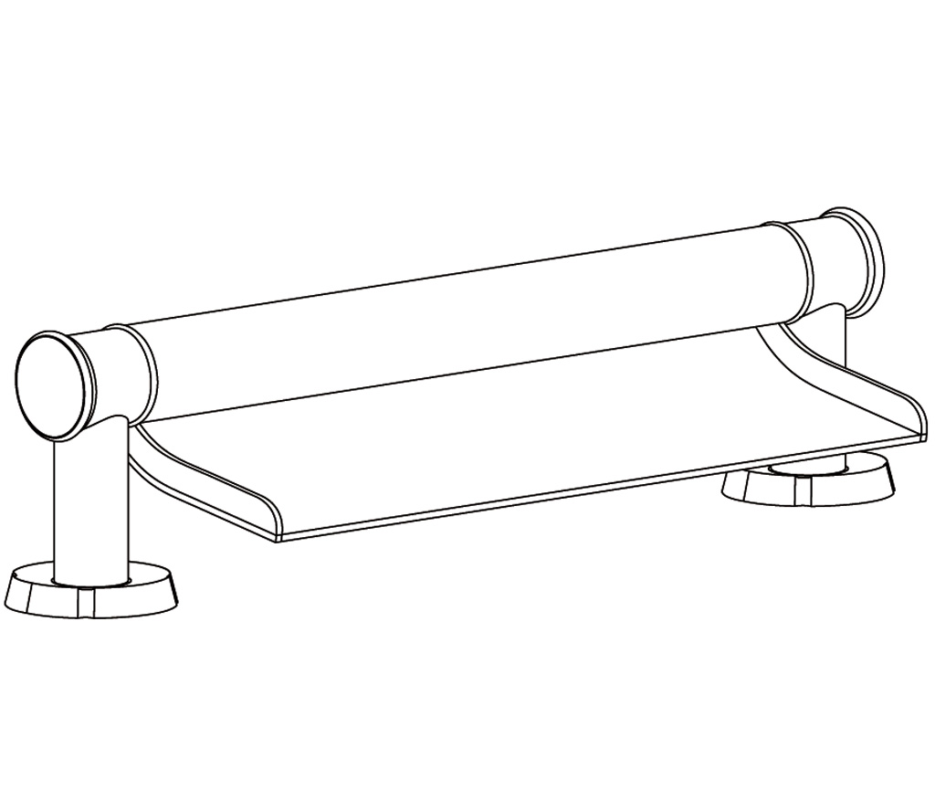 C41-3WF1 Bec de bain « Cascade »