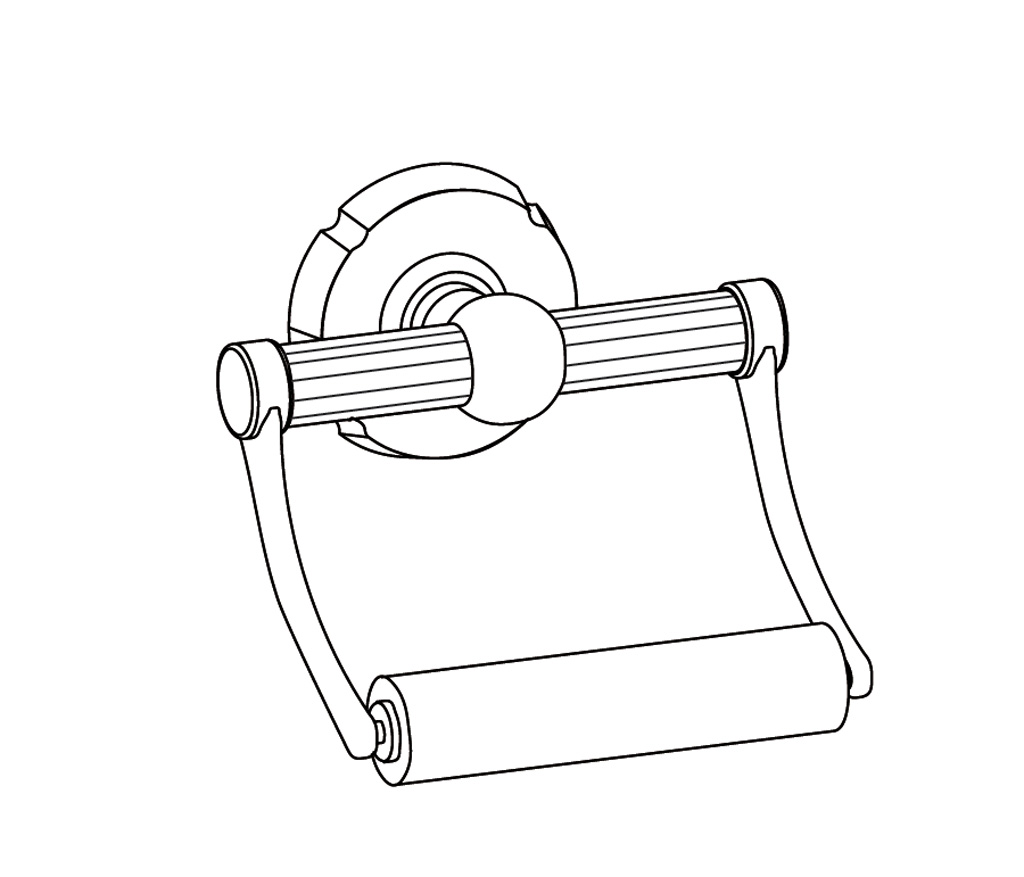 C41-504 Wall mounted toilet roll holder