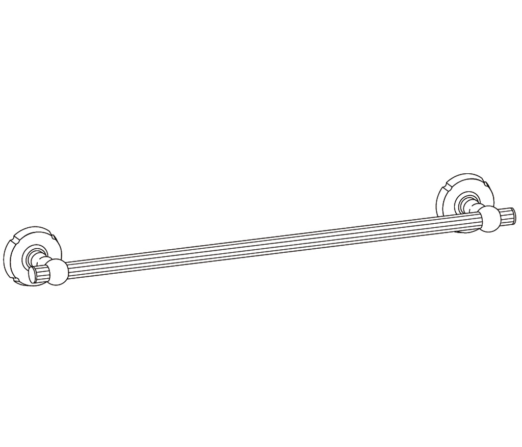 C41-508 Wall mounted single towel bar