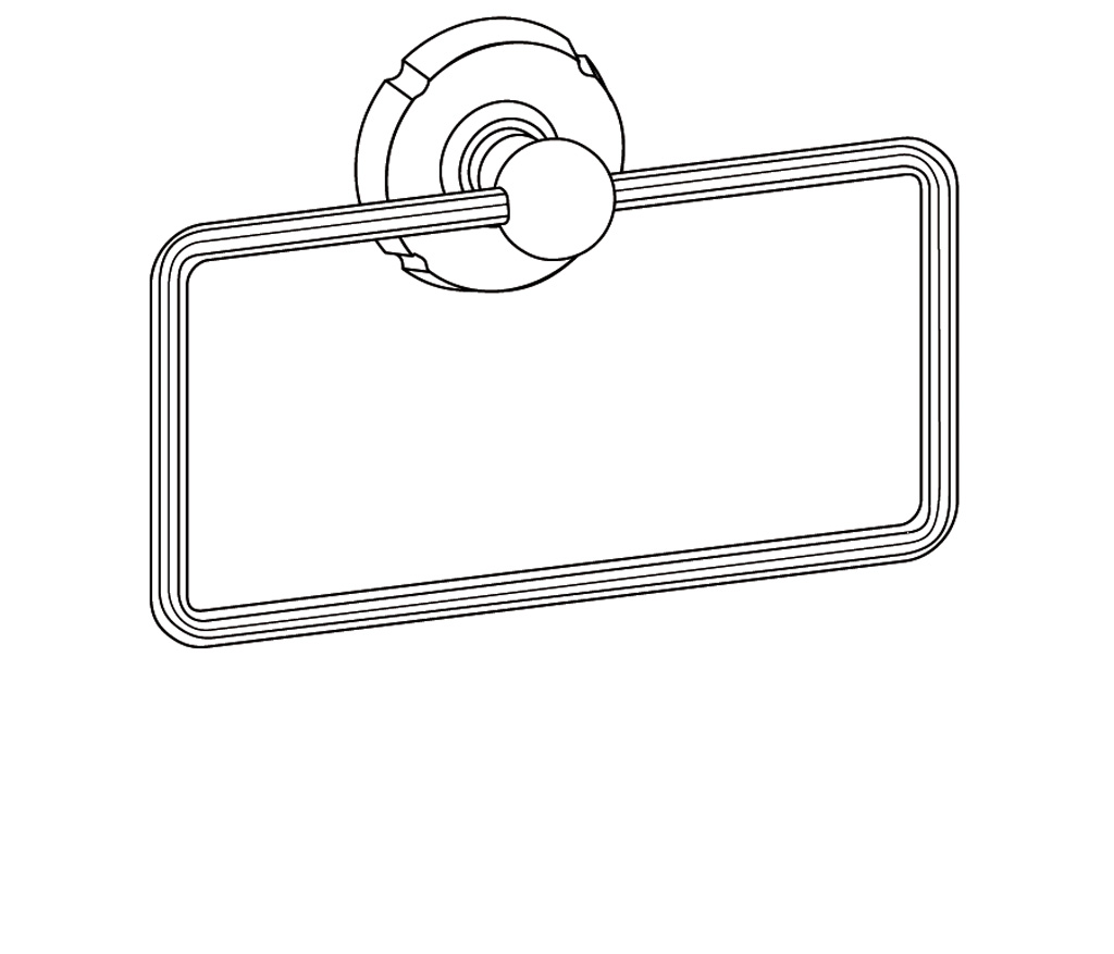 C41-511 Porte-serviette rectangle