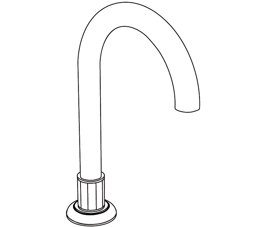 C43-1S1 Basin spout, rim mounted