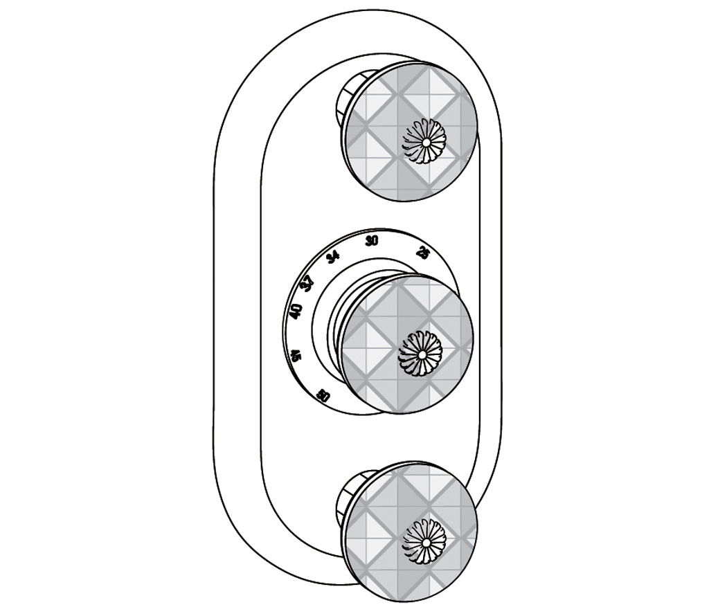 C43-2R22 Habillage ovale pour T22