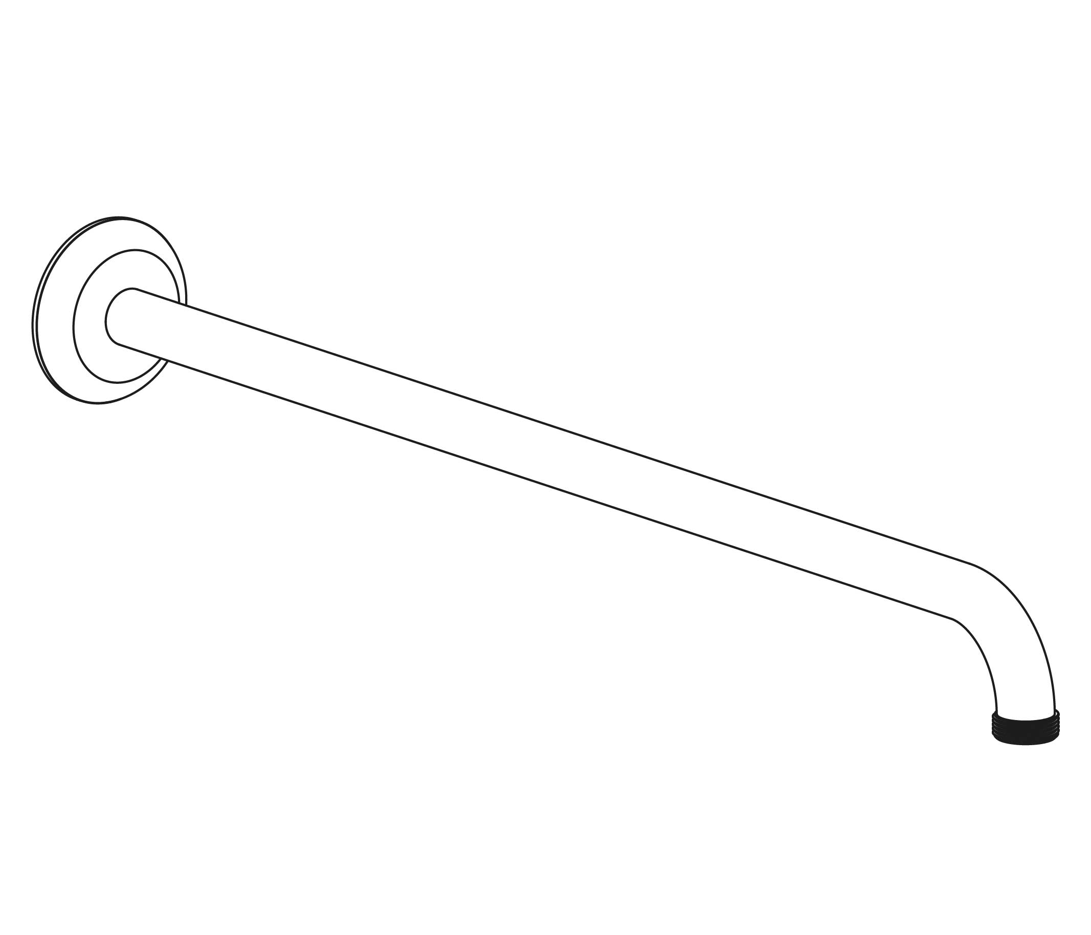 C43-2W450 Wall mounted shower arm 450mm