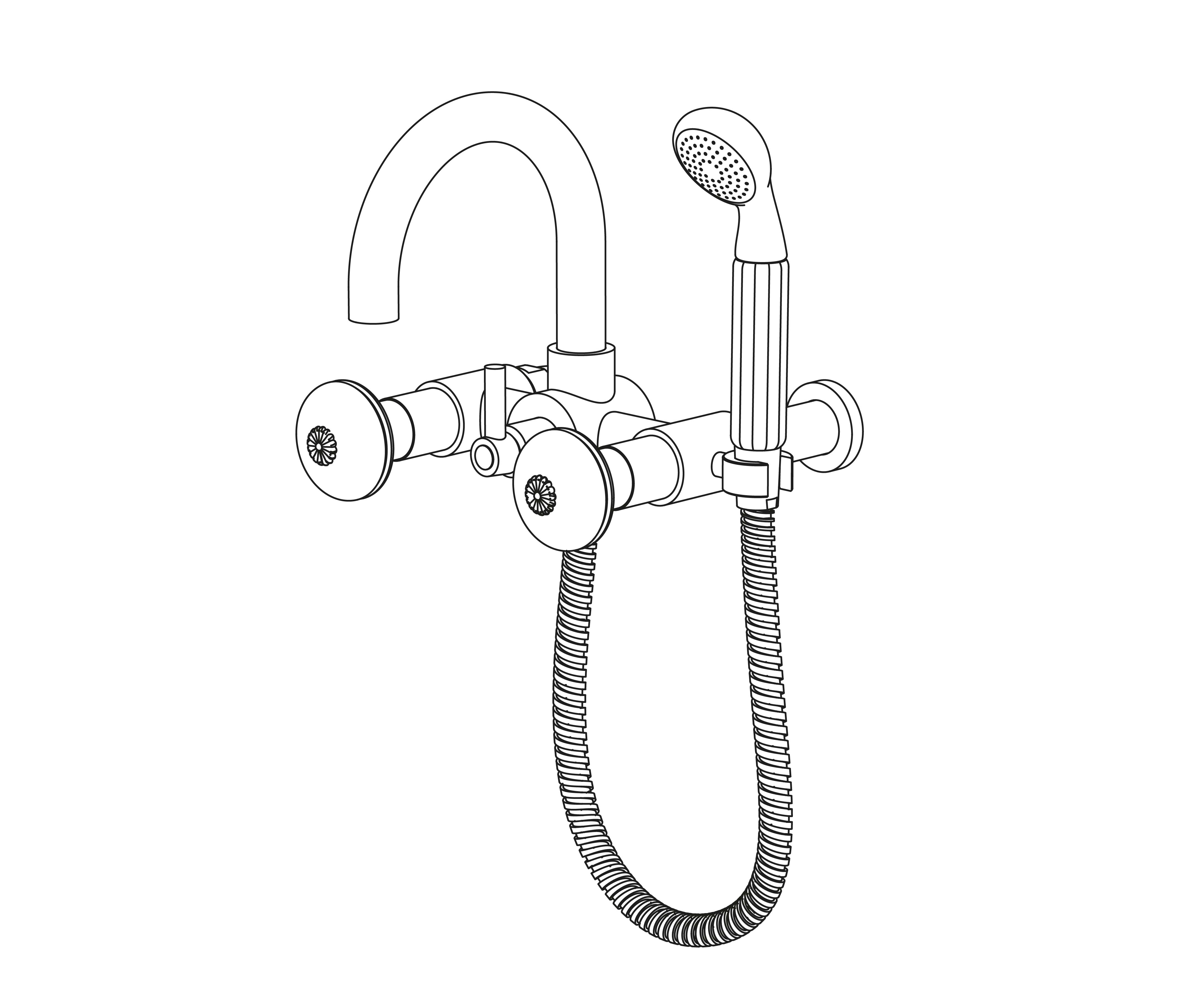 C43-3201 Wall mounted bath and shower mixer