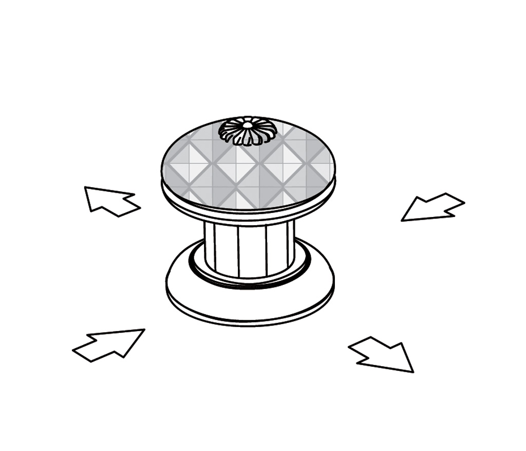 C43-334 Rim mounted 4-way diverter