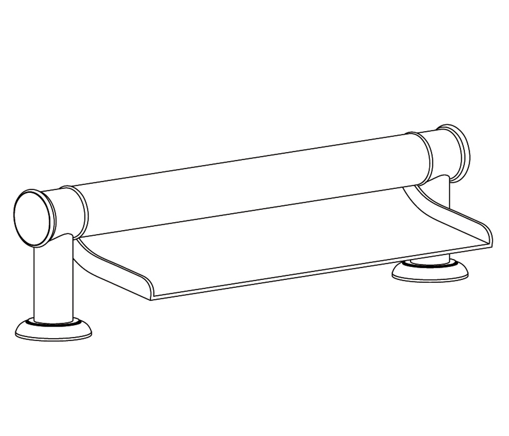 C43-3WF1 Bec de bain « Cascade »