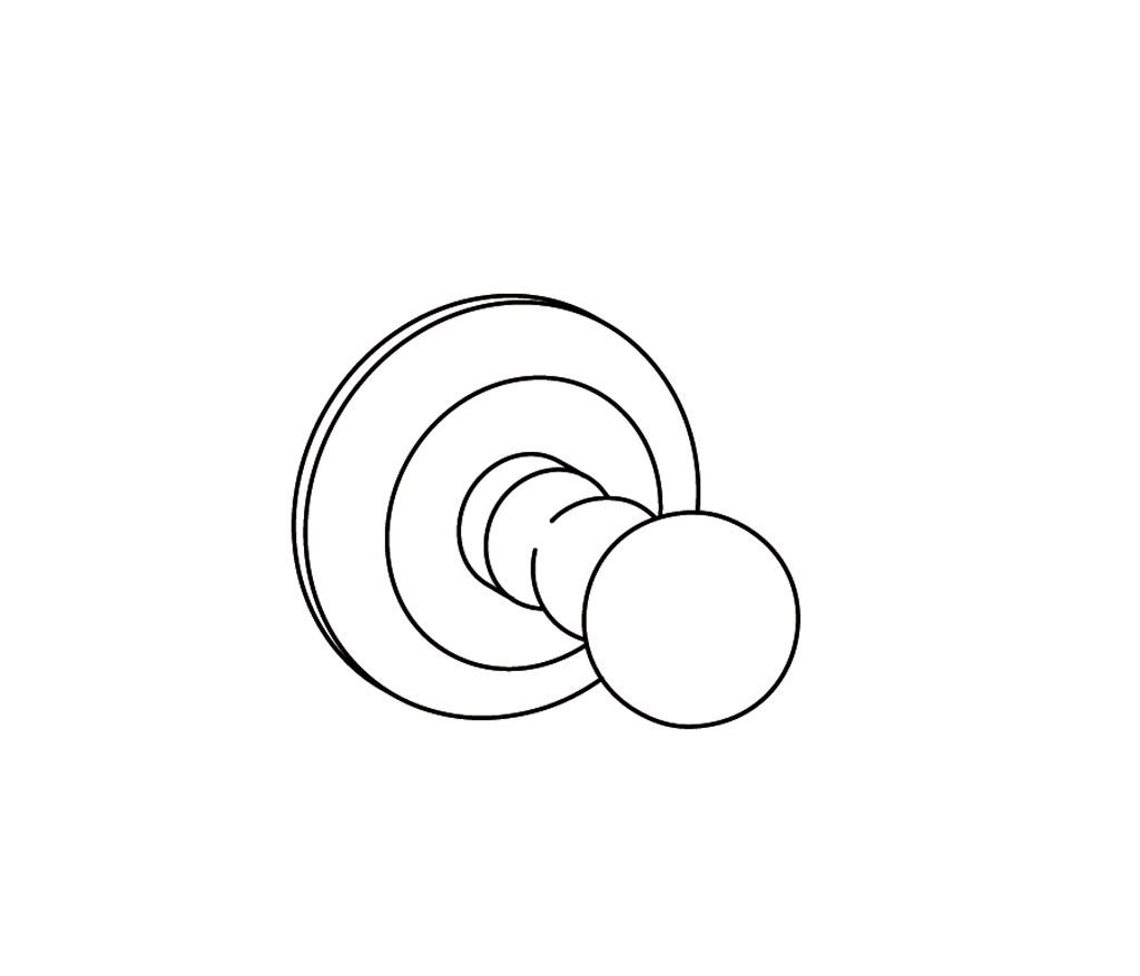 C43-502 Patère simple