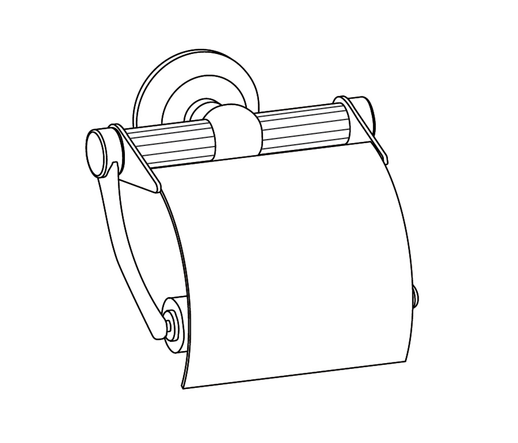 C43-503 Wall mounted toilet roll holder