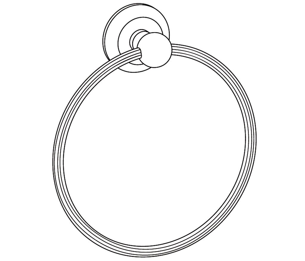 C43-510 Porte-serviette anneau