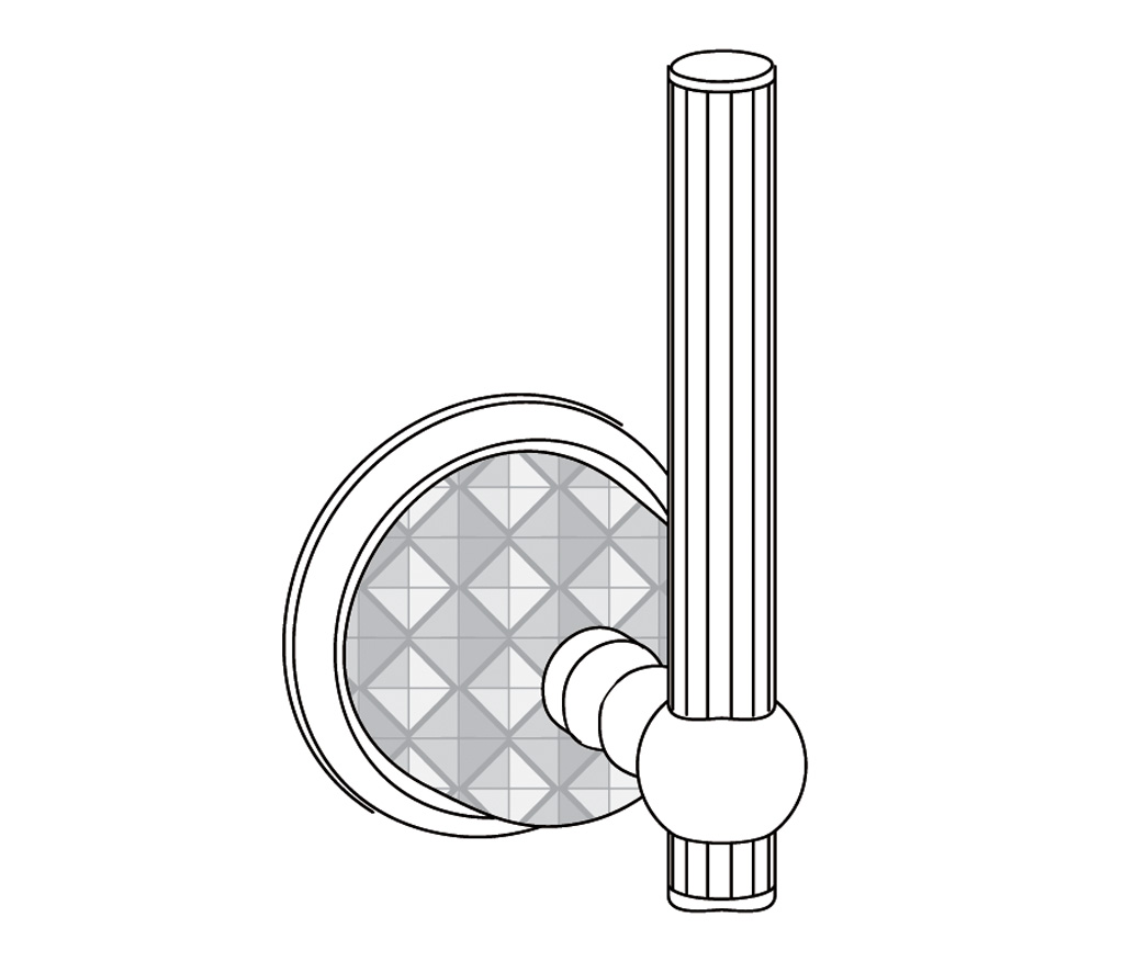 C44-505 Wall mounted reserve roll holder