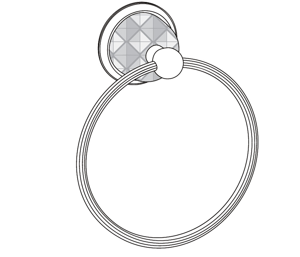 C44-510 Wall mounted towel ring