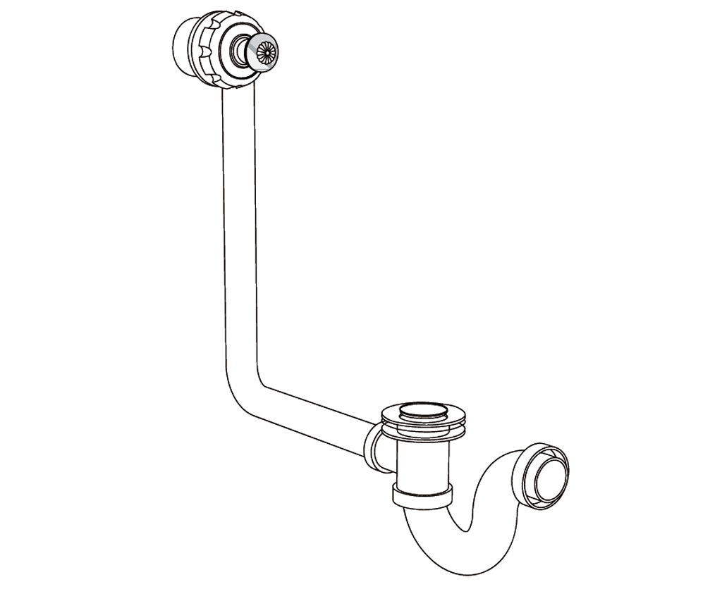 C45-306 Complete bathtub drain