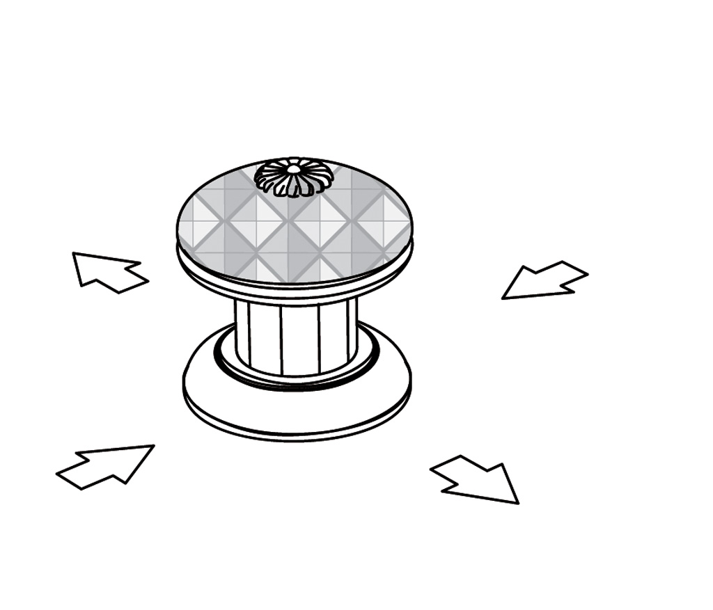 C45-334 Rim mounted 4-way diverter