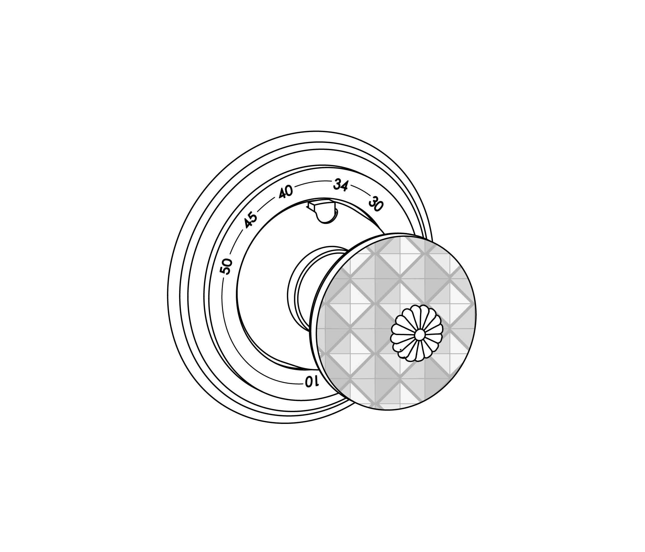 C45-4R0 Round trim set for T0