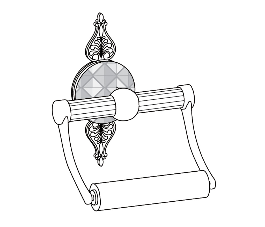 C45-504 Porte-rouleau sans couvercle