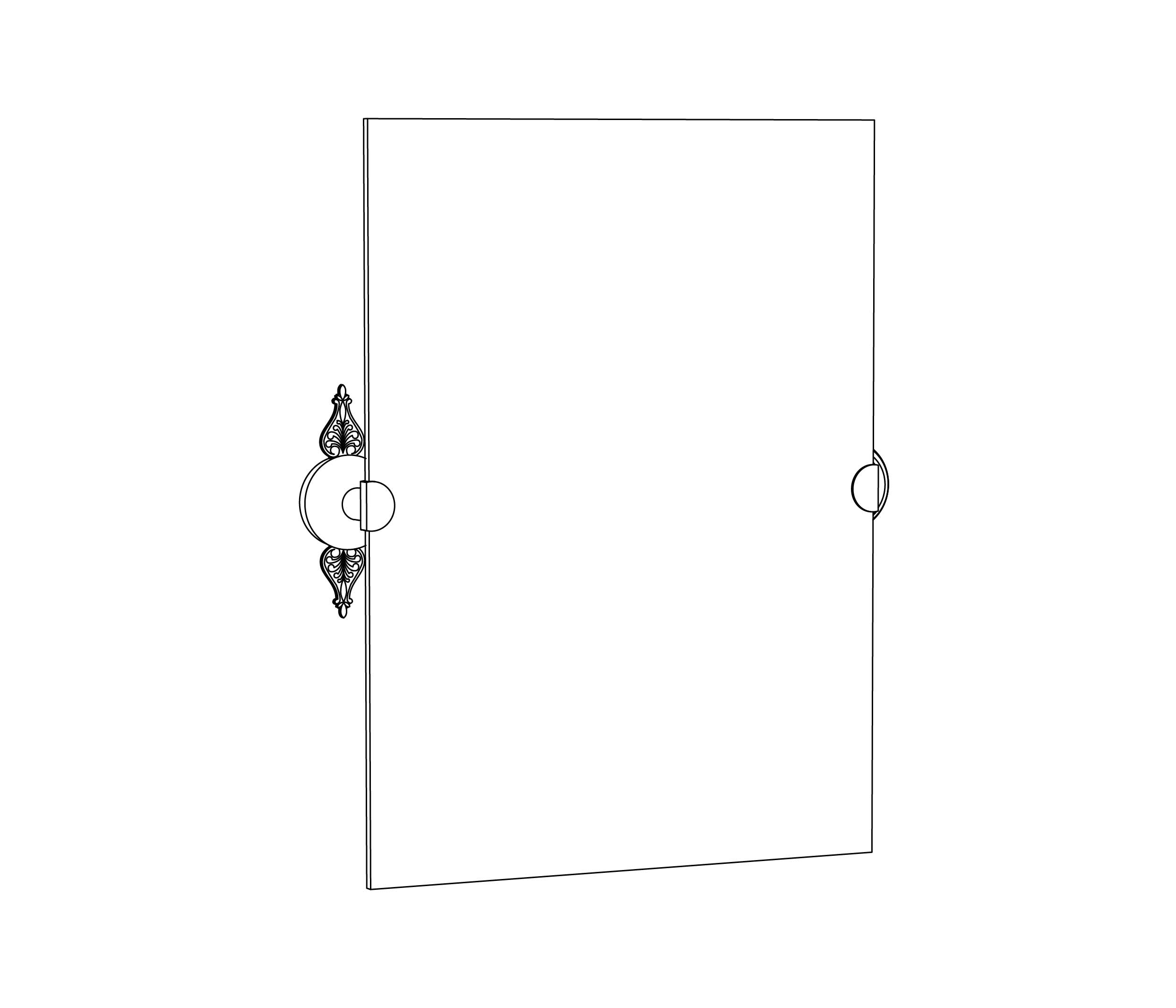 C45-538 Rectangular mirror 48x36cm