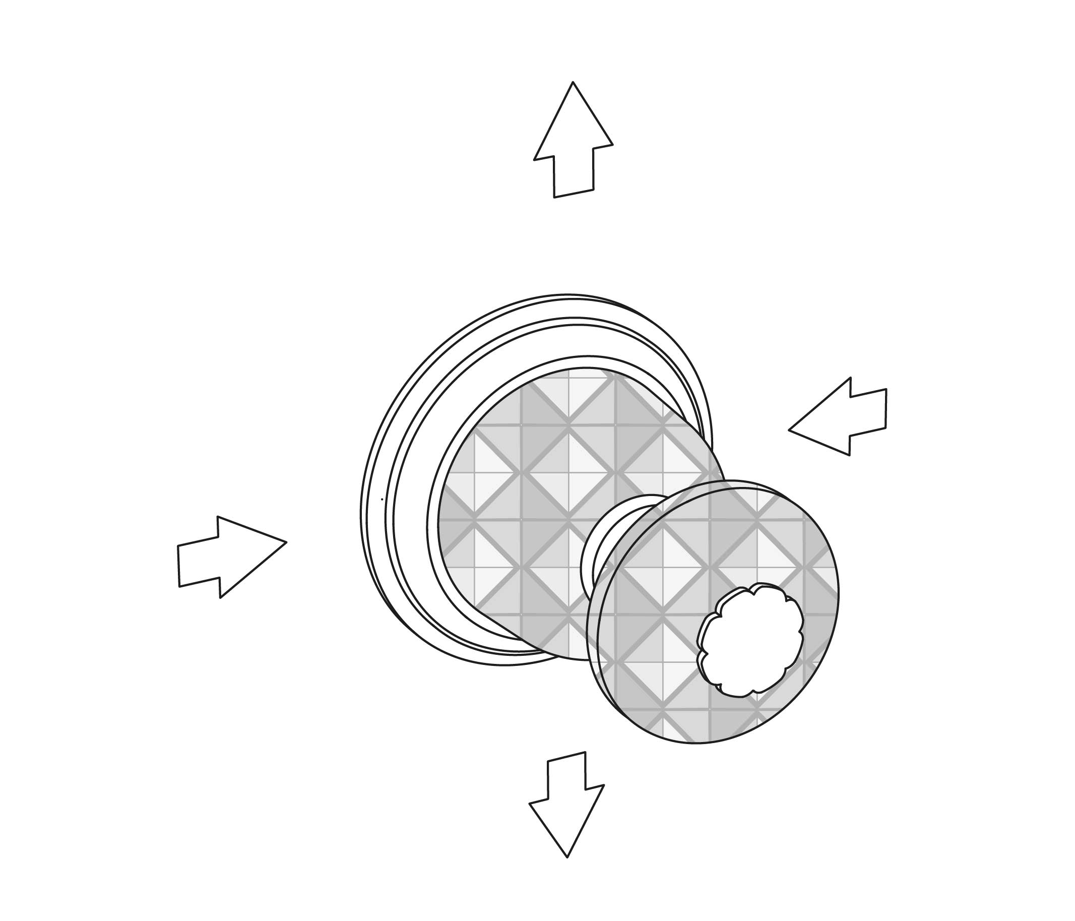 C46-244 Wall mounted 4-way diverter