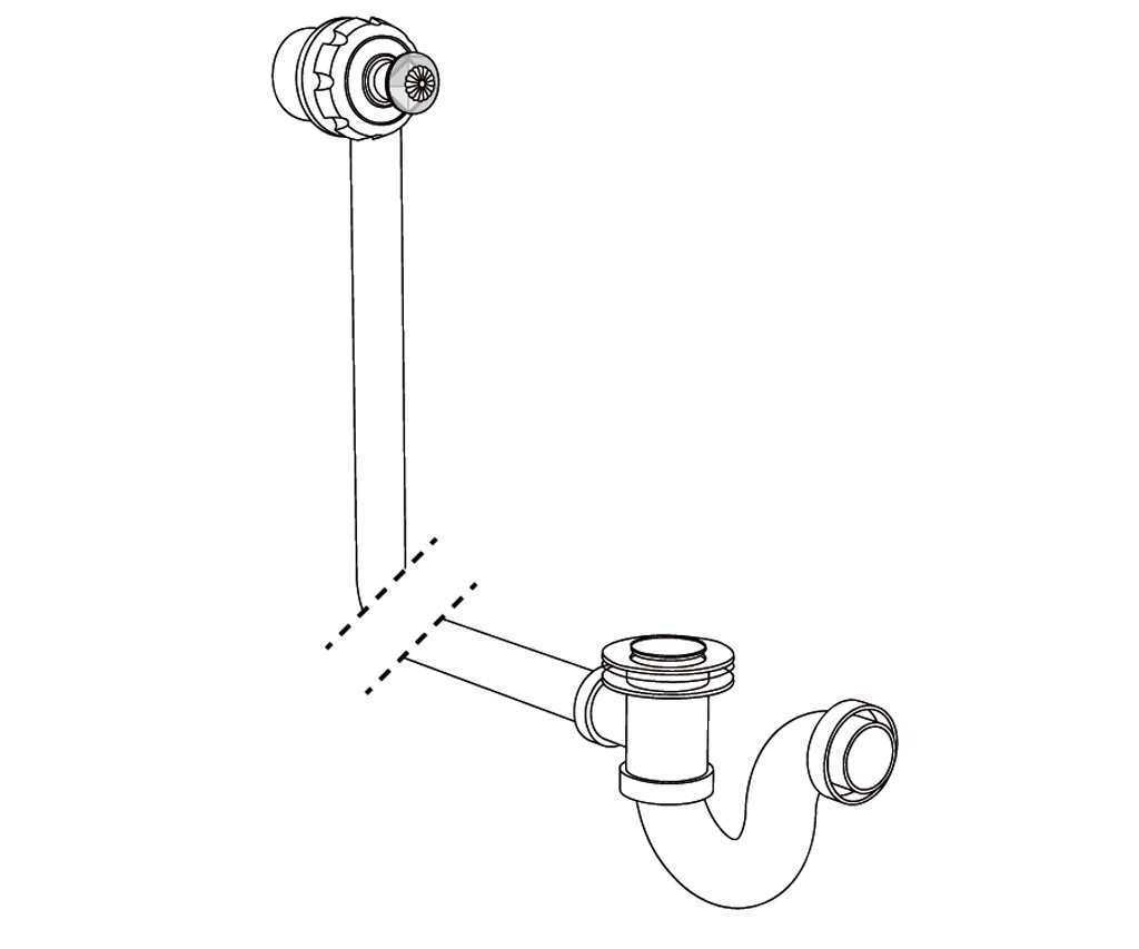 C46-306 Complete bathtub drain