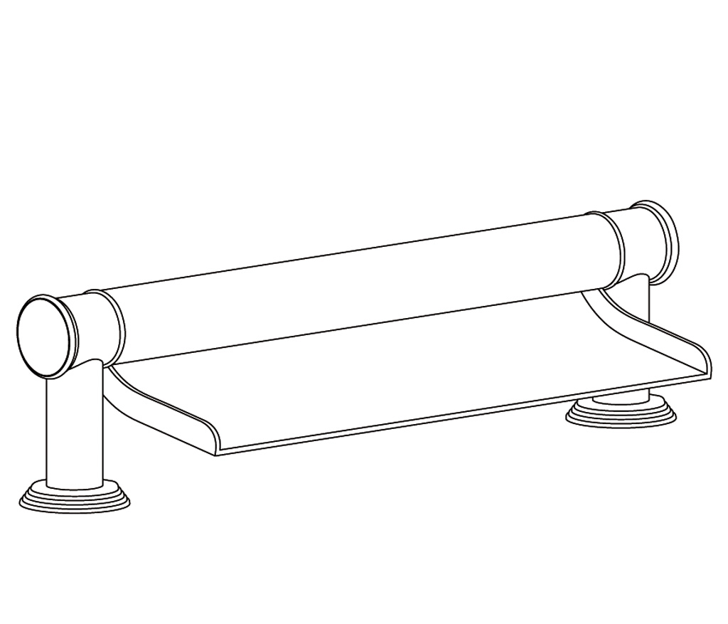 C46-3WF1 Bec de bain « Cascade »