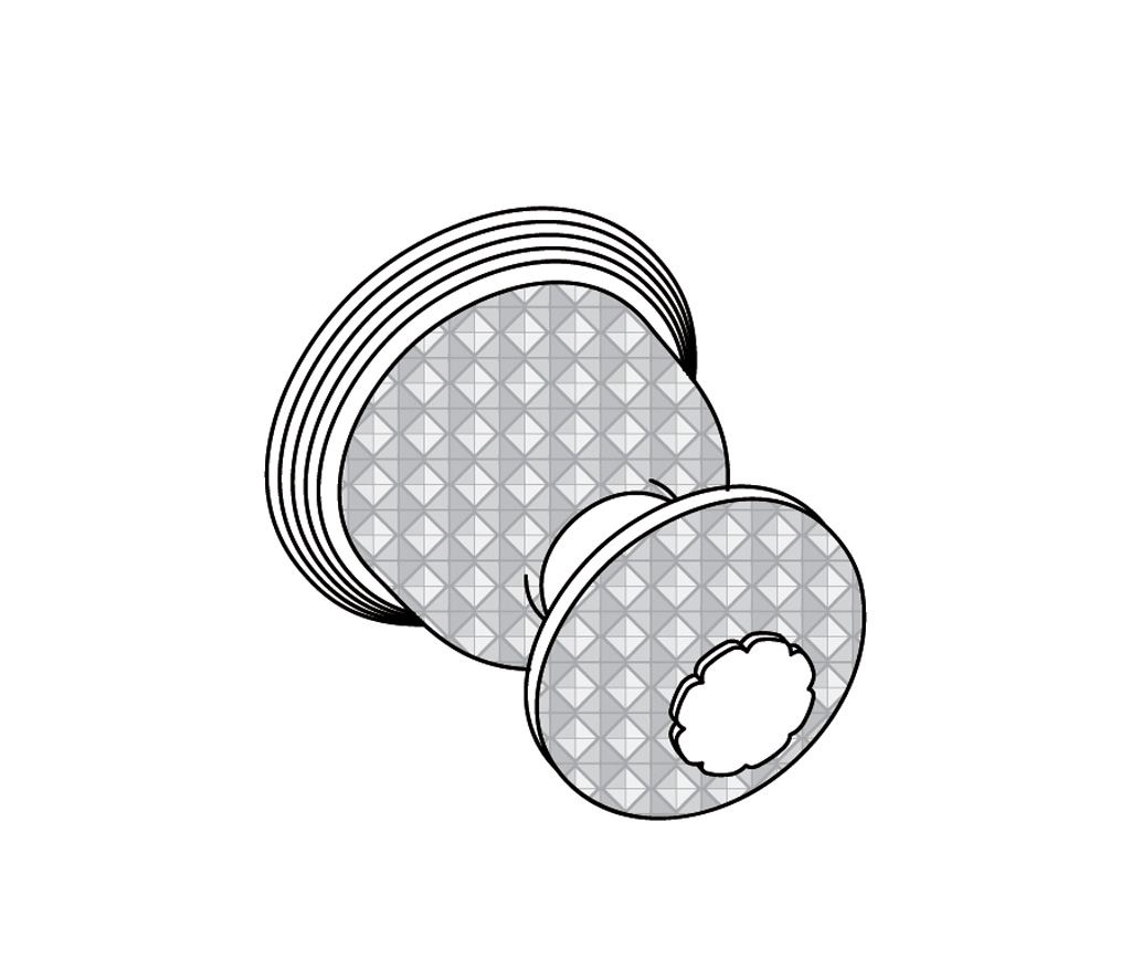 C47-228C Robinet d’arrêt 1/2″ encastré mural