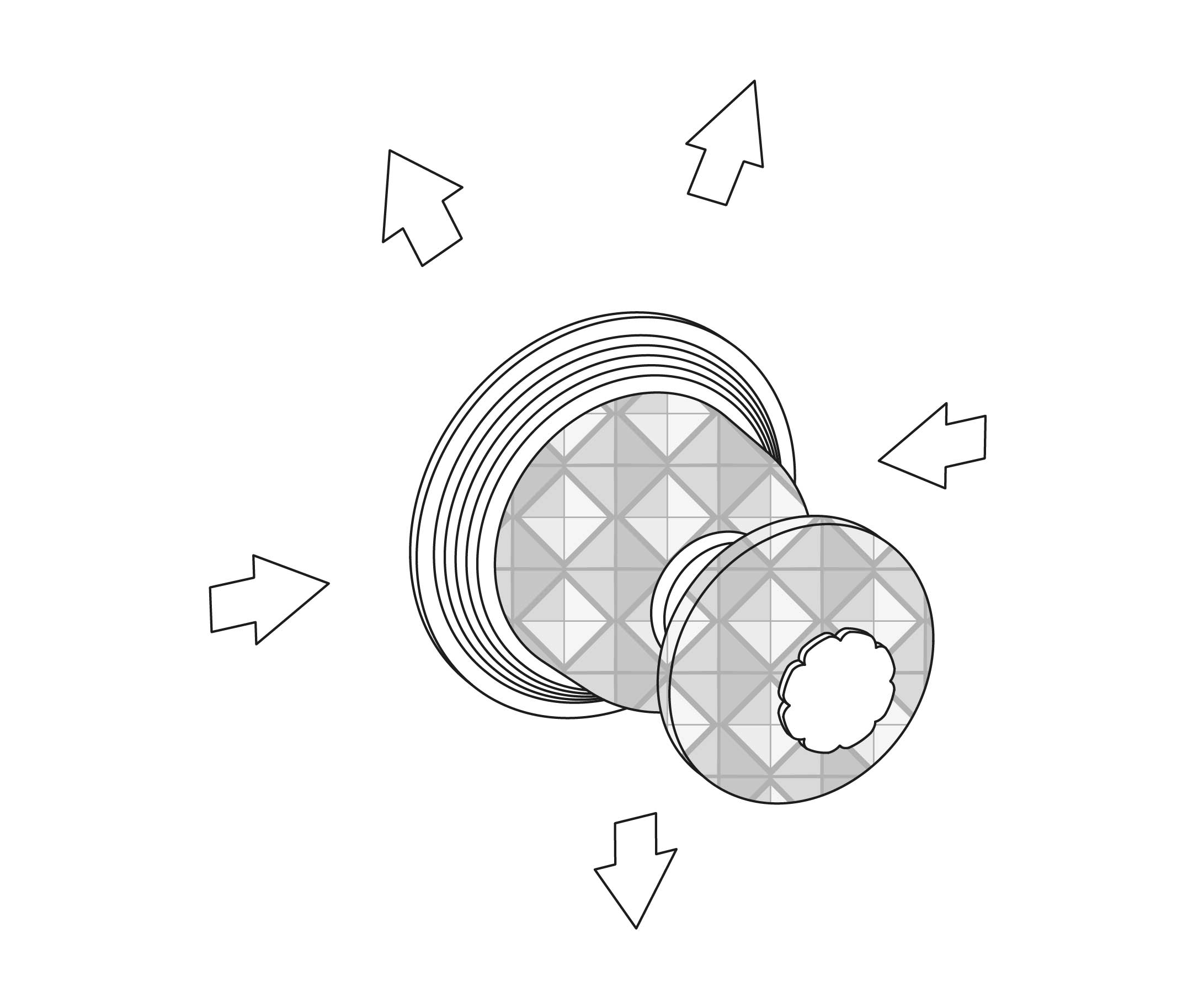 C47-245 Wall mounted 5-way diverter