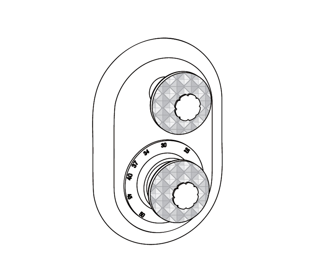 C47-2R21 Oval trim set for T21