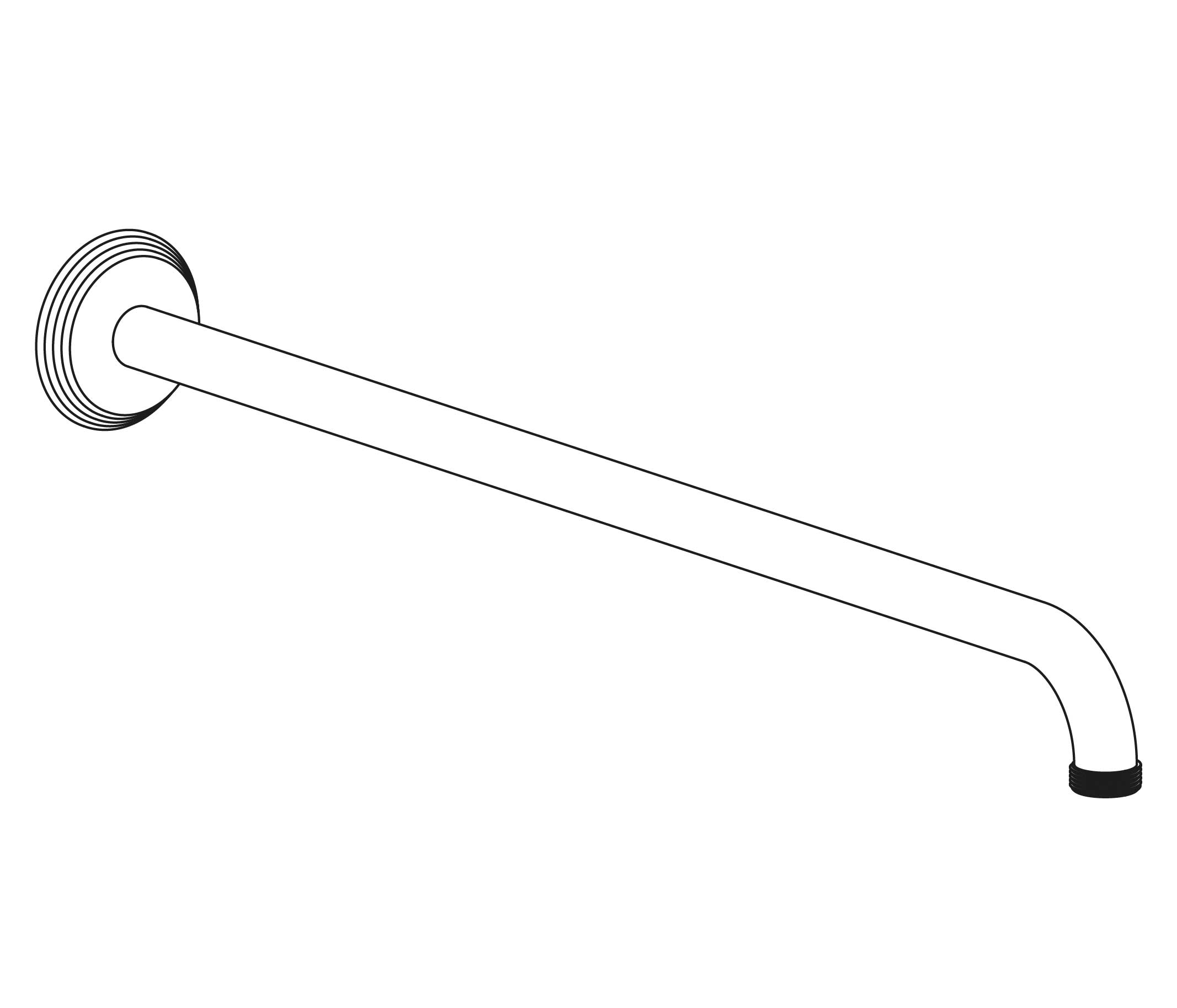 C47-2W450 Wall mounted shower arm 450mm