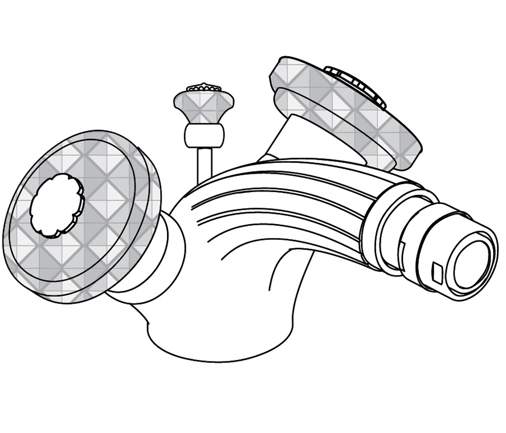 C47-4101 Single hole bidet mixer