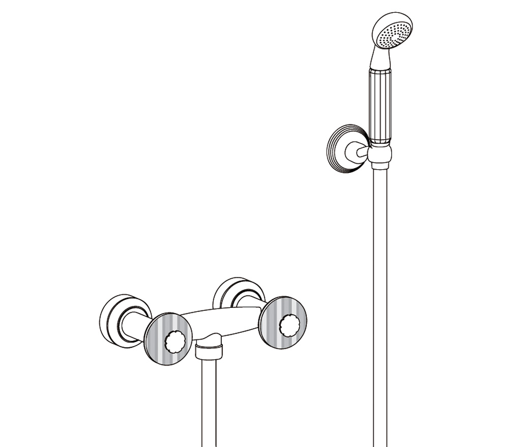 C50-2201 Wall mounted shower mixer