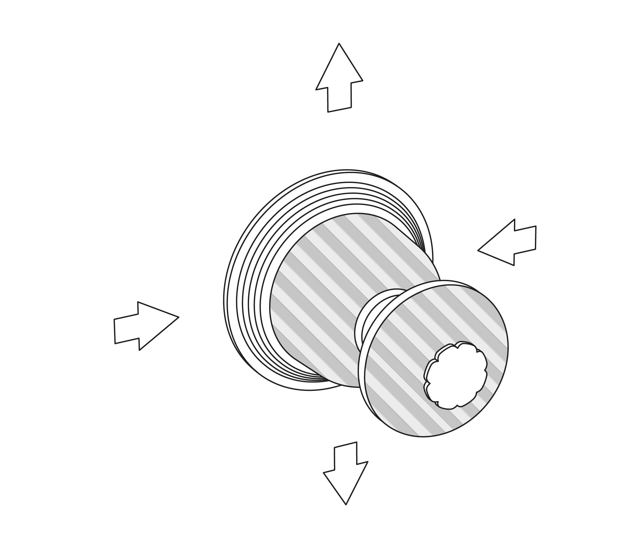 C50-244 Wall mounted 4-way diverter