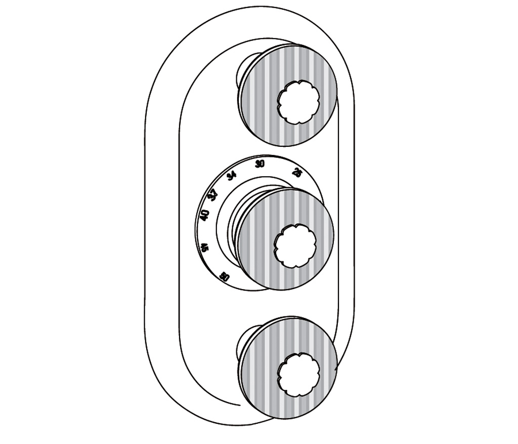 C50-2R22 Habillage ovale pour T22