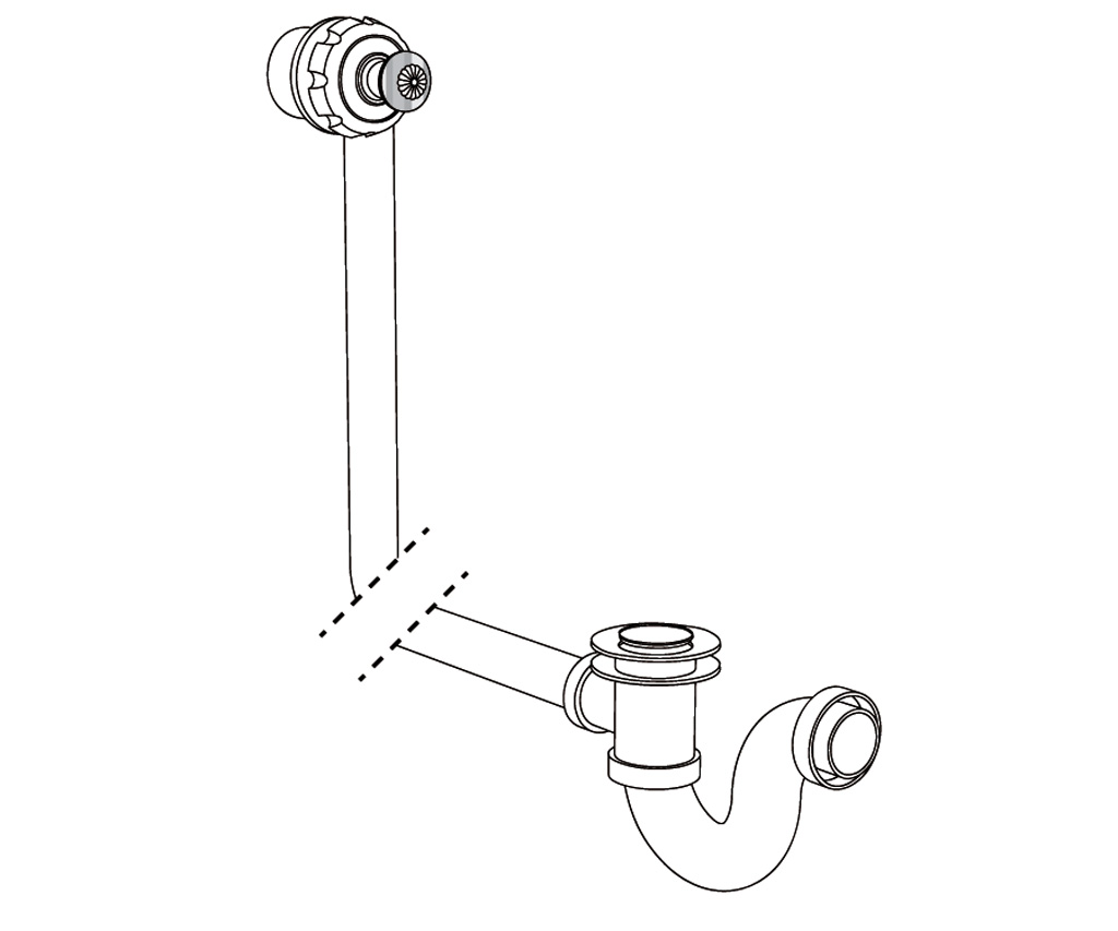 C50-306 Complete bathtub drain