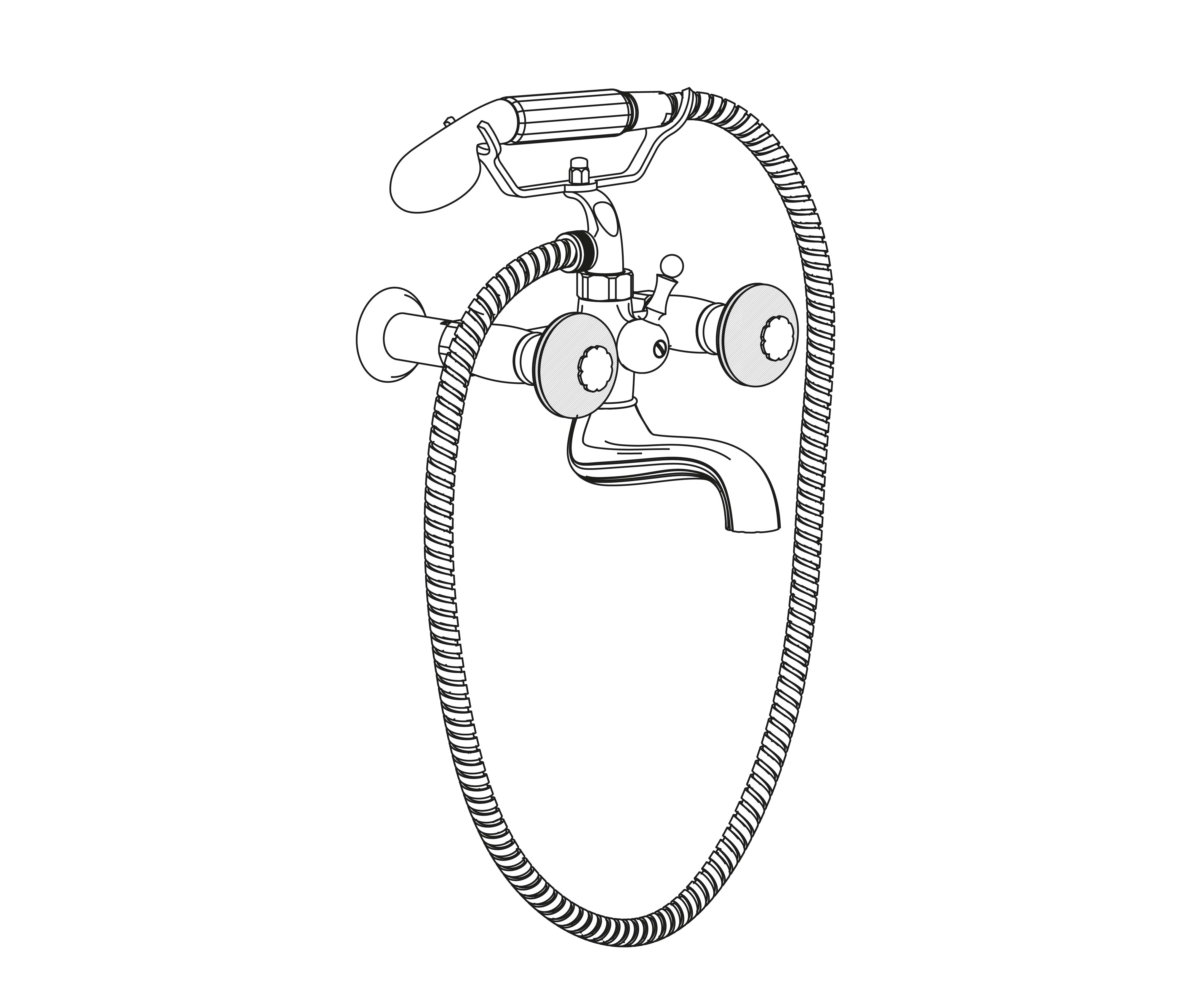 C50-3201 Wall mounted bath and shower mixer
