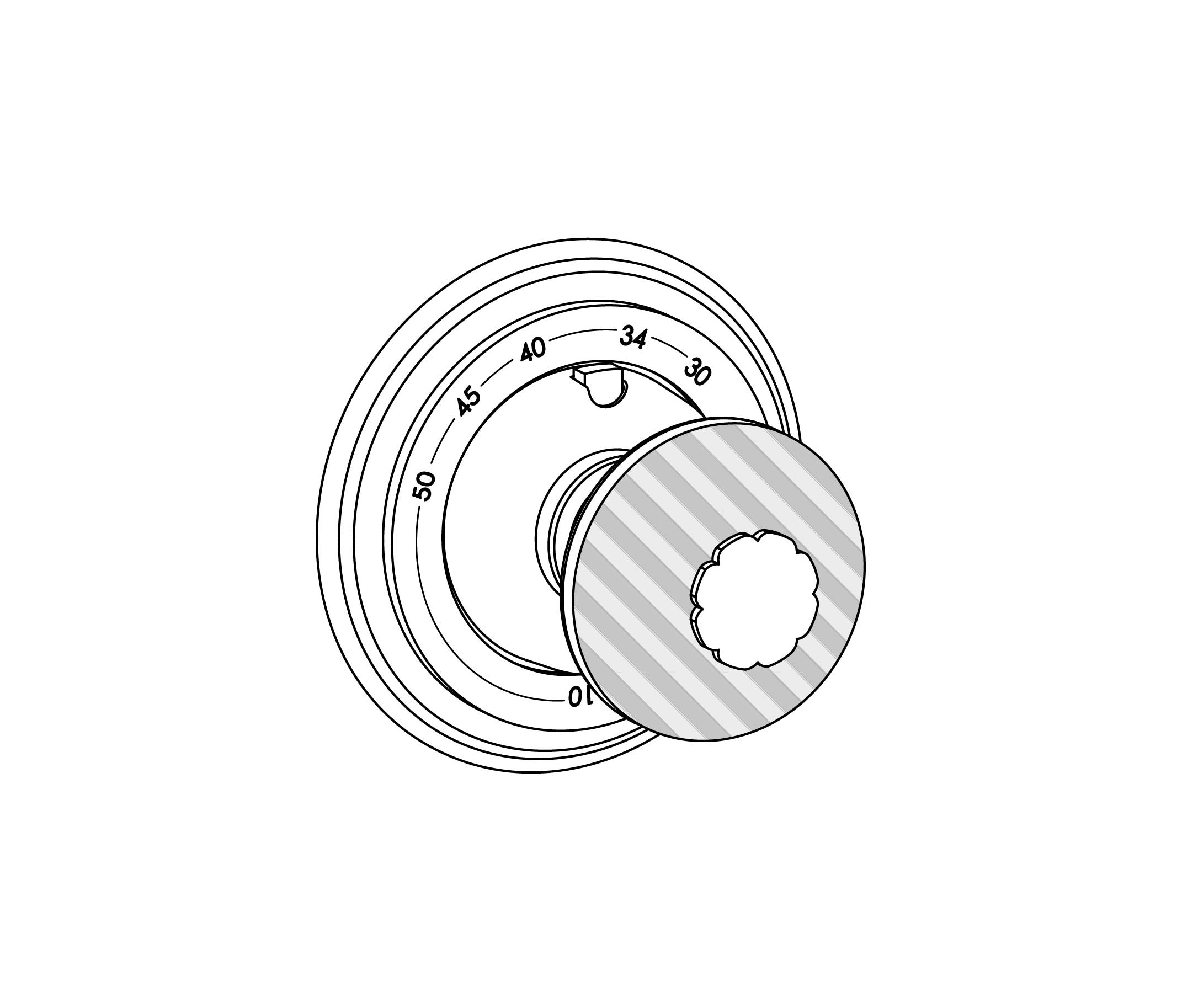 C50-4R0 Round trim set for T0