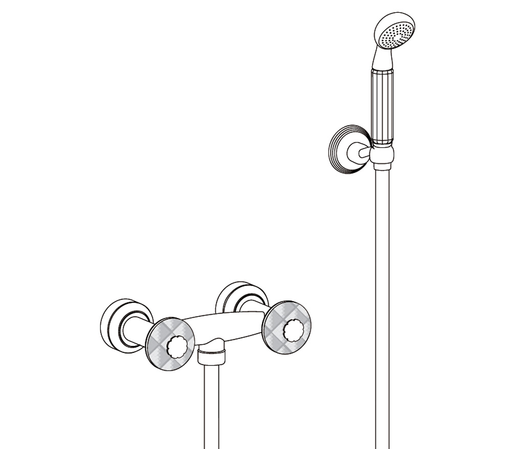 C53-2201 Wall mounted shower mixer