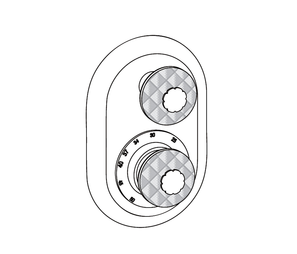 C53-2R21 Oval trim set for T21