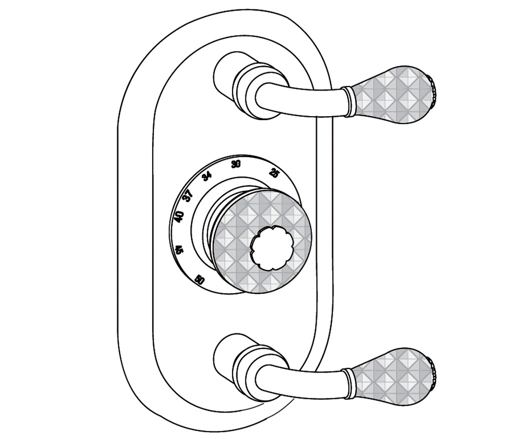 C56-2R22 Oval trim set for T22