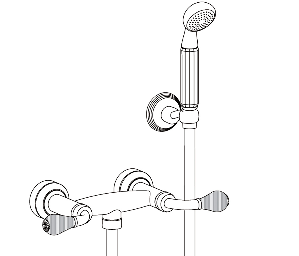 C59-2201 Wall mounted shower mixer