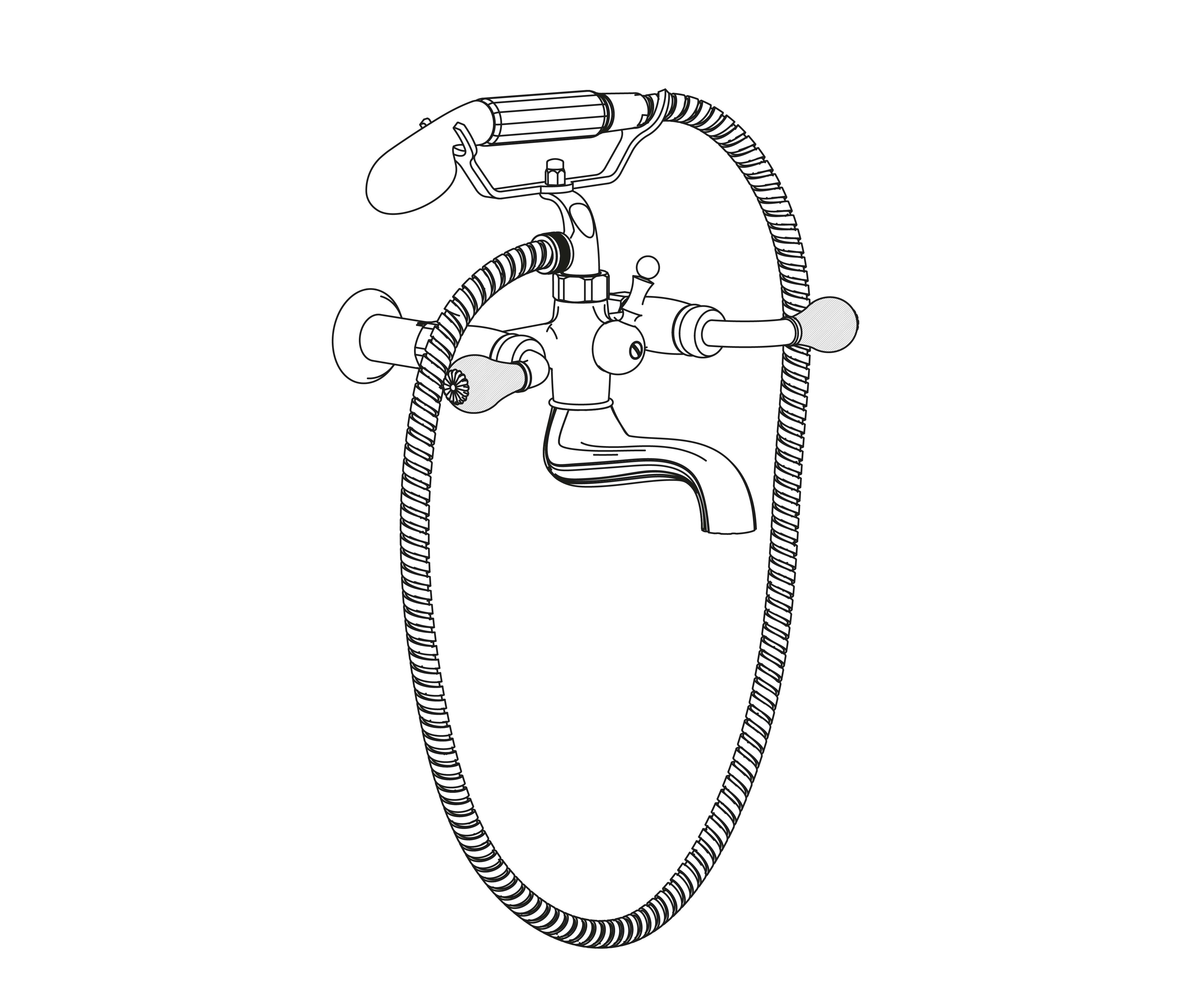 C59-3201 Wall mounted bath and shower mixer