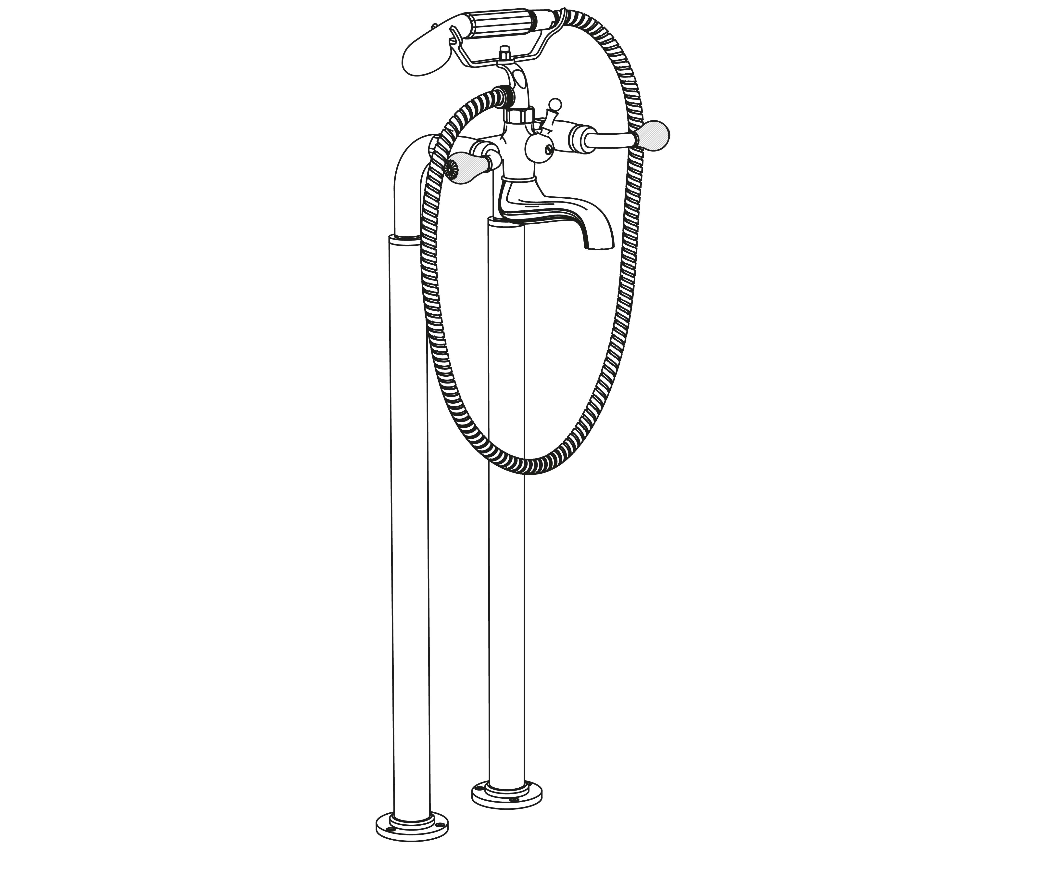 C59-3309 Floor mounted mixer