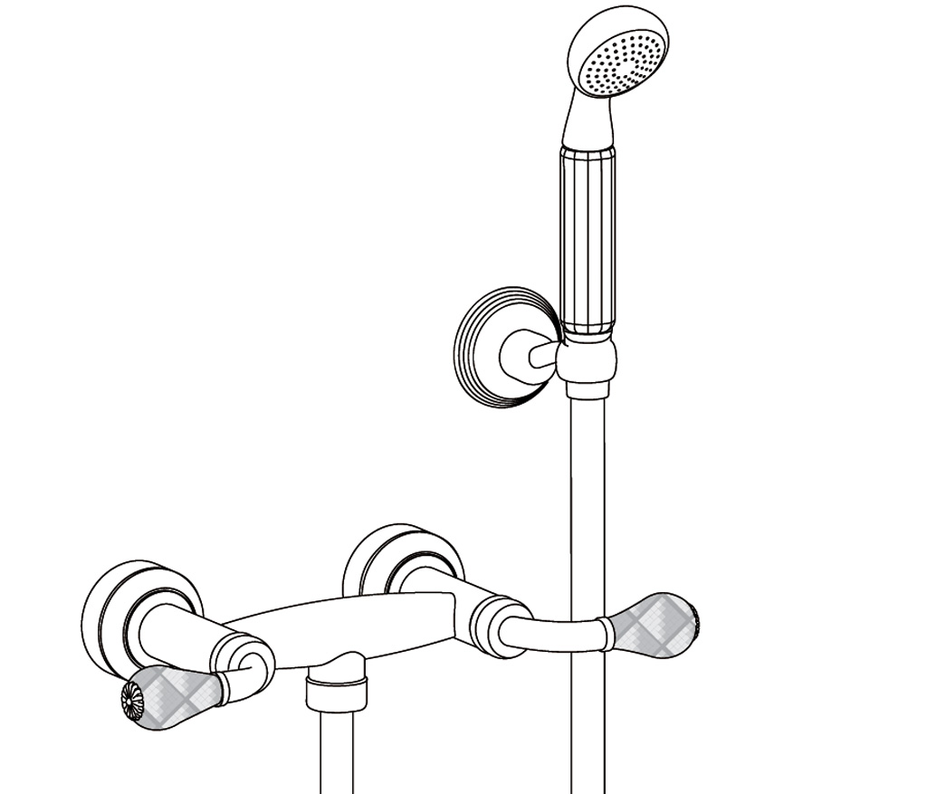 C62-2201 Wall mounted shower mixer