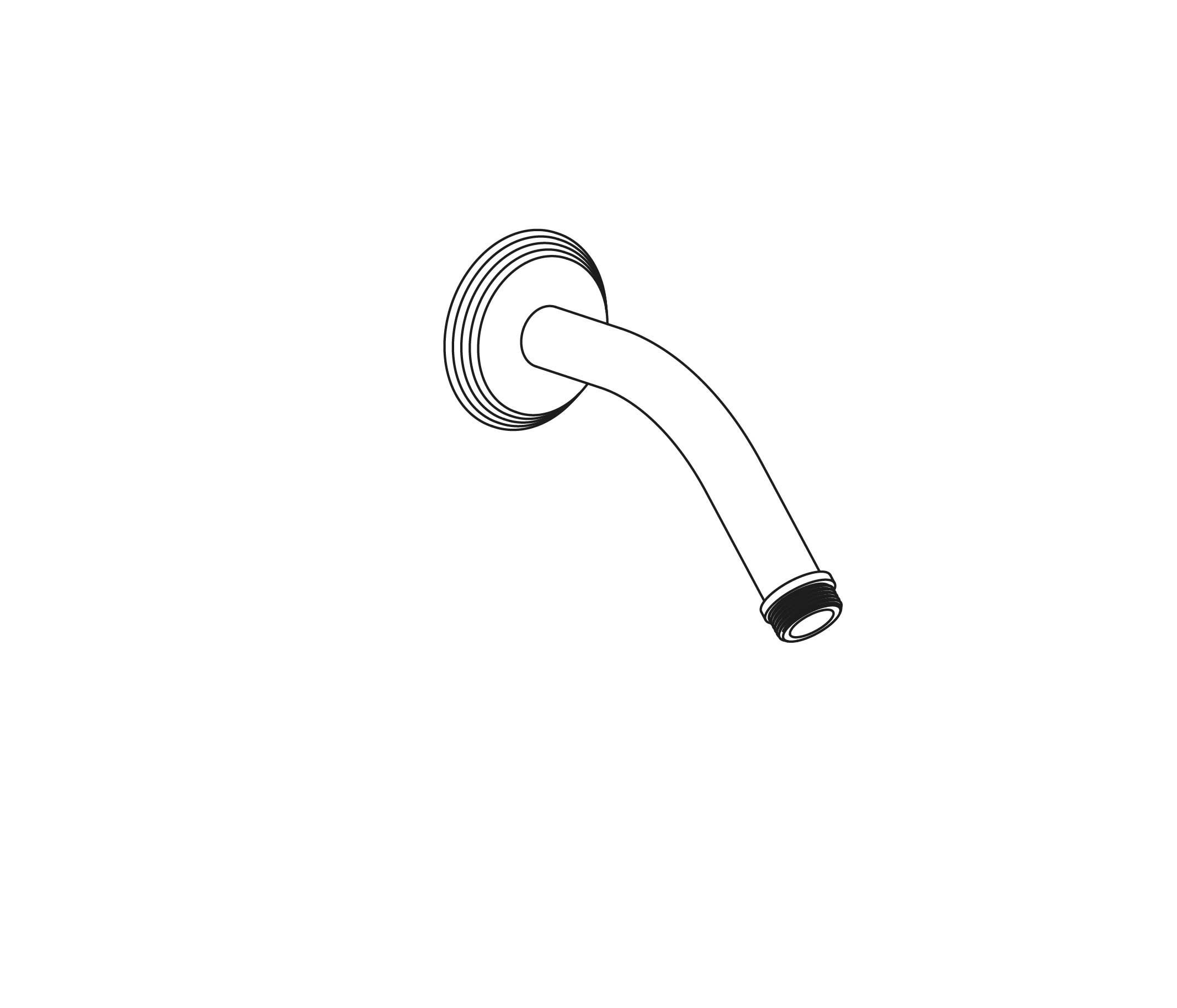 C62-2W120 Bras de douche mural 120 mm
